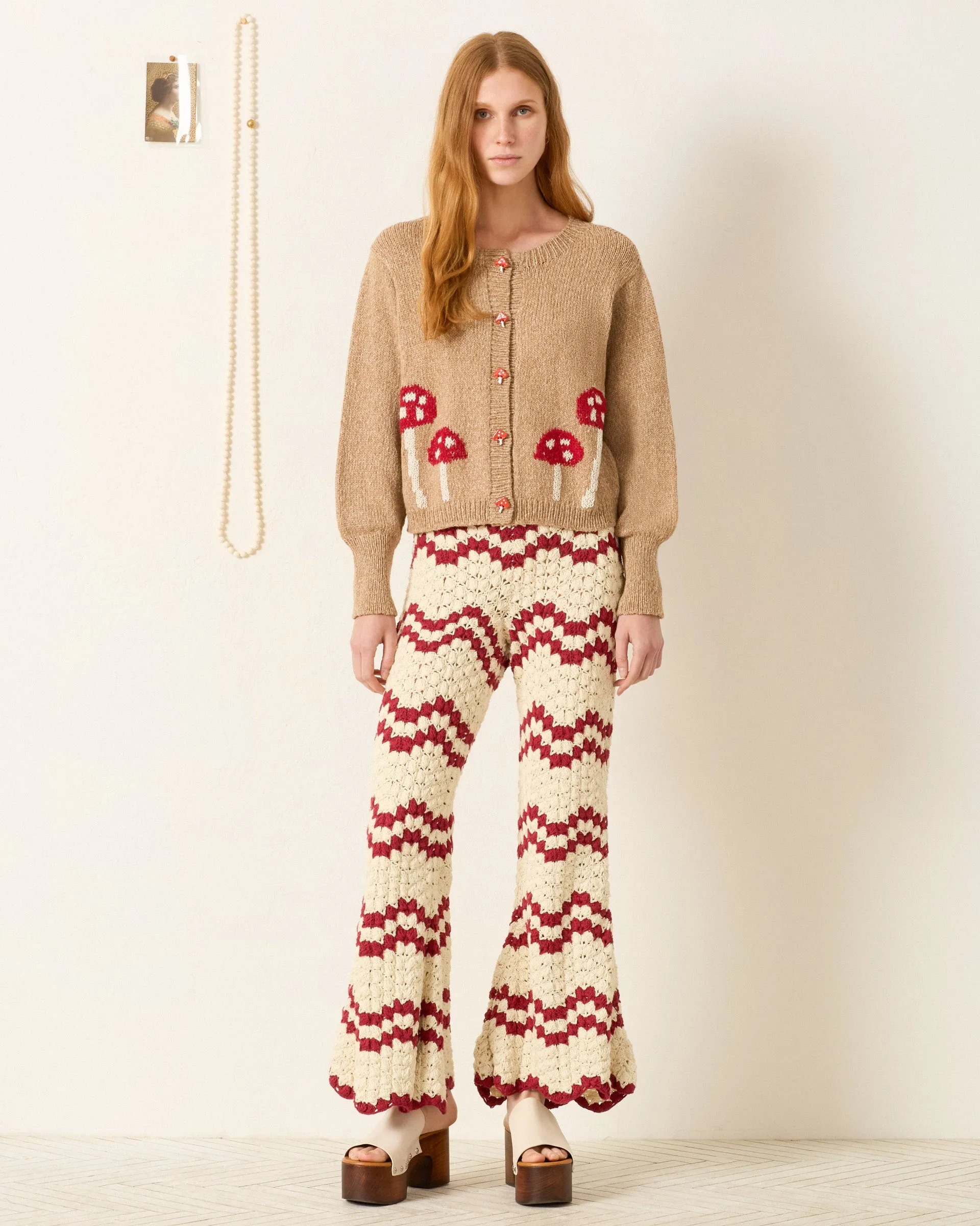 Sammi Mushroom Knit Cardigan sold by Alix of Bohemia product image thumbnail 3