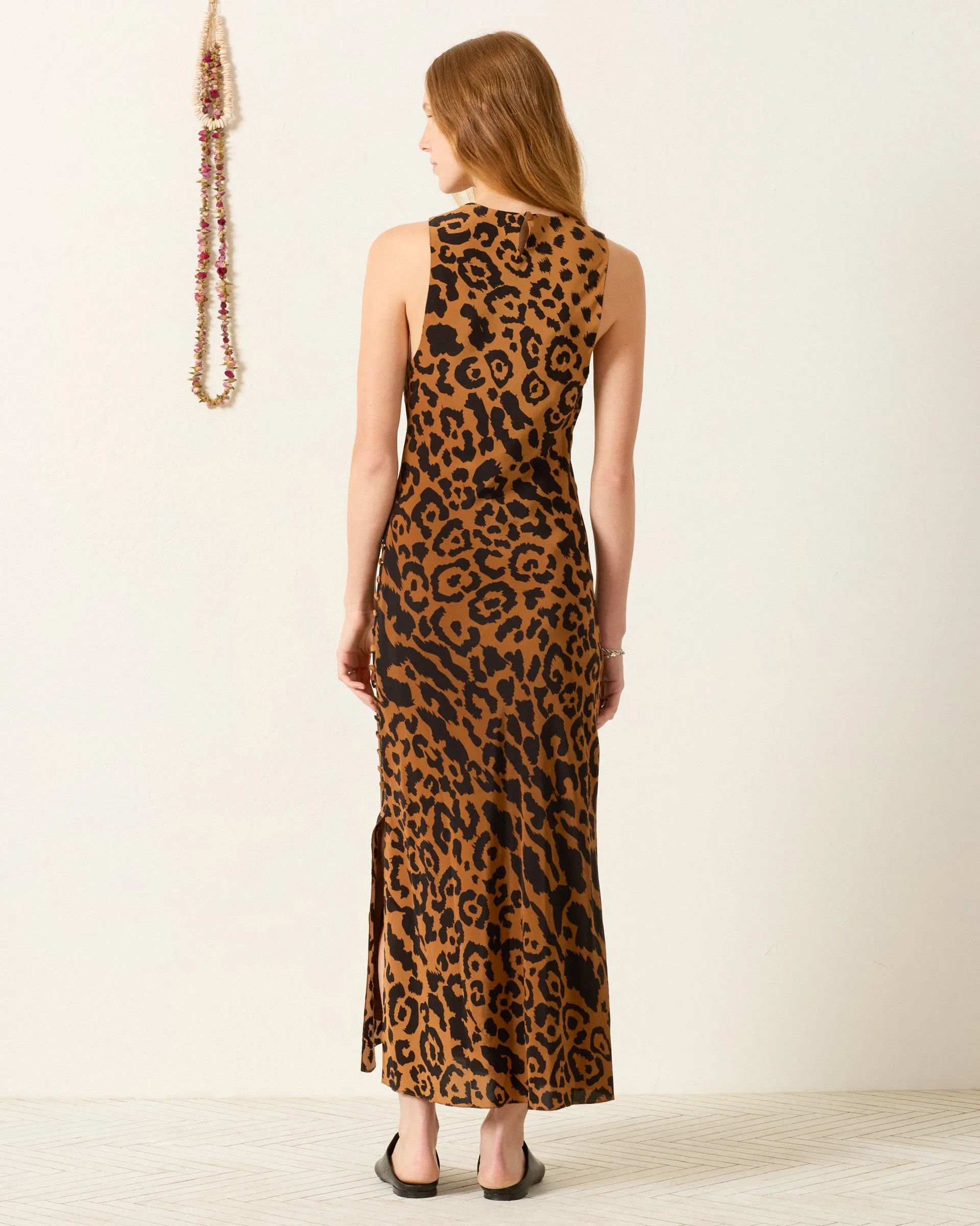Adelaide Leopard Silk Dress sold by Alix of Bohemia product image thumbnail 2