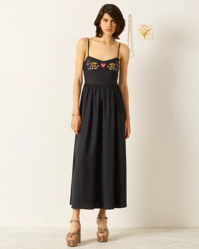 Autumn Abstract Bloom Dress made by Alix of Bohemia