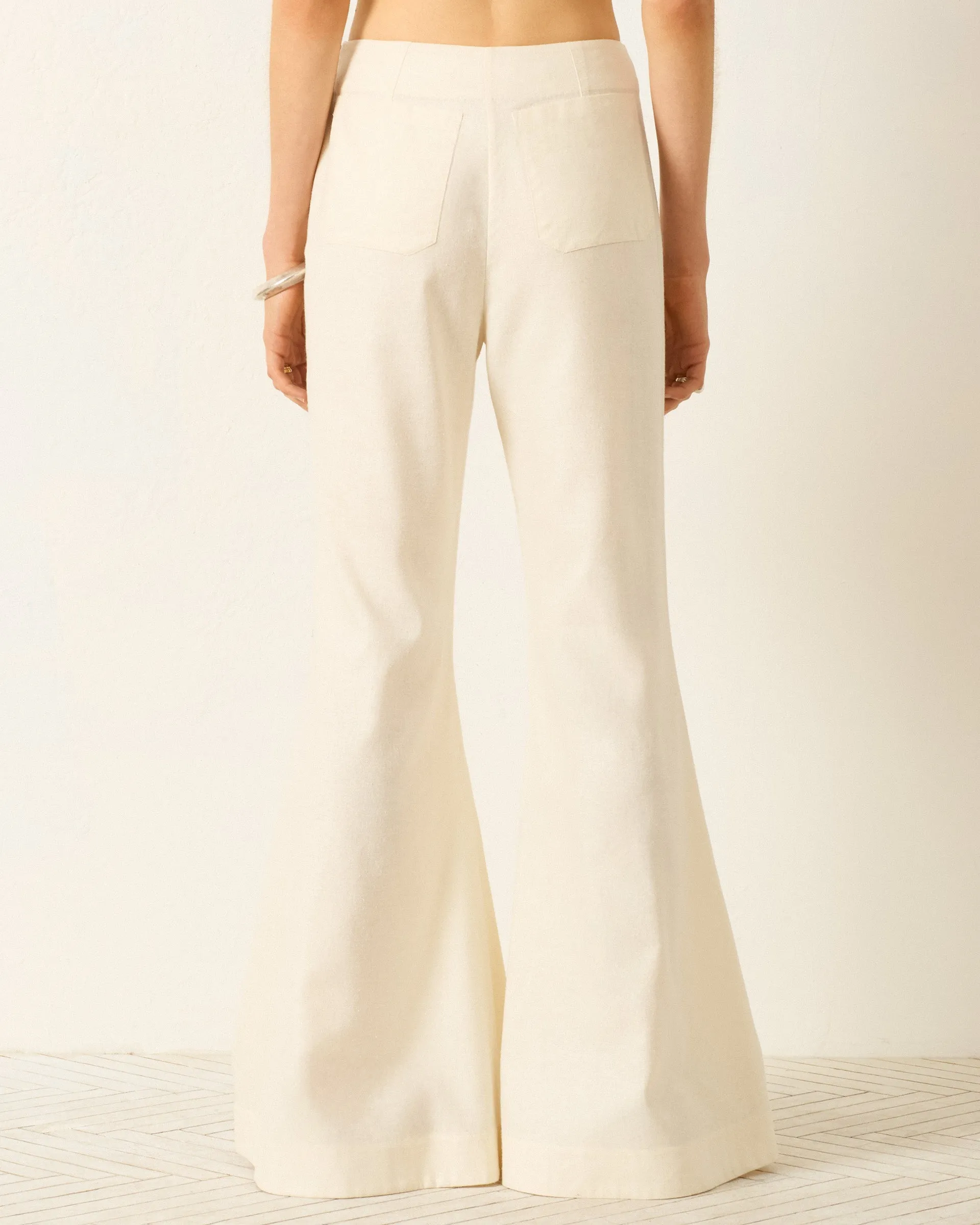 Farah Alabaster Silk Pant sold by Alix of Bohemia product image thumbnail 2