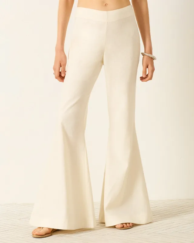 Farah Alabaster Silk Pant made by Alix of Bohemia