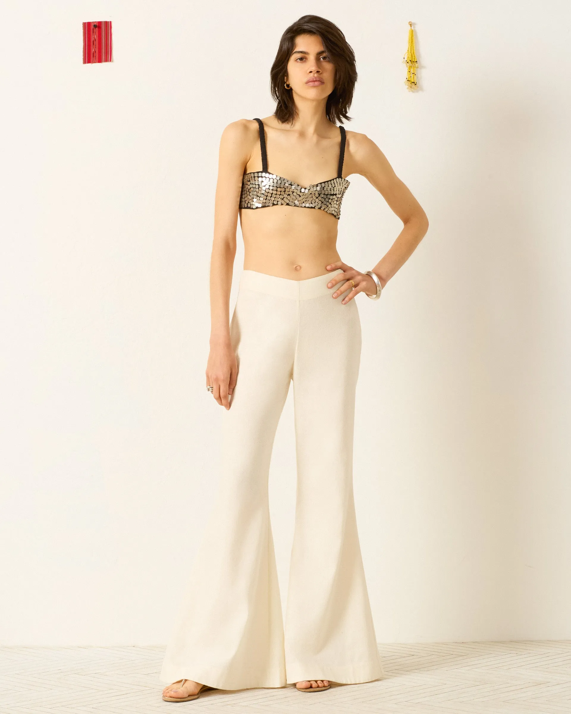 Farah Alabaster Silk Pant sold by Alix of Bohemia product image thumbnail 3