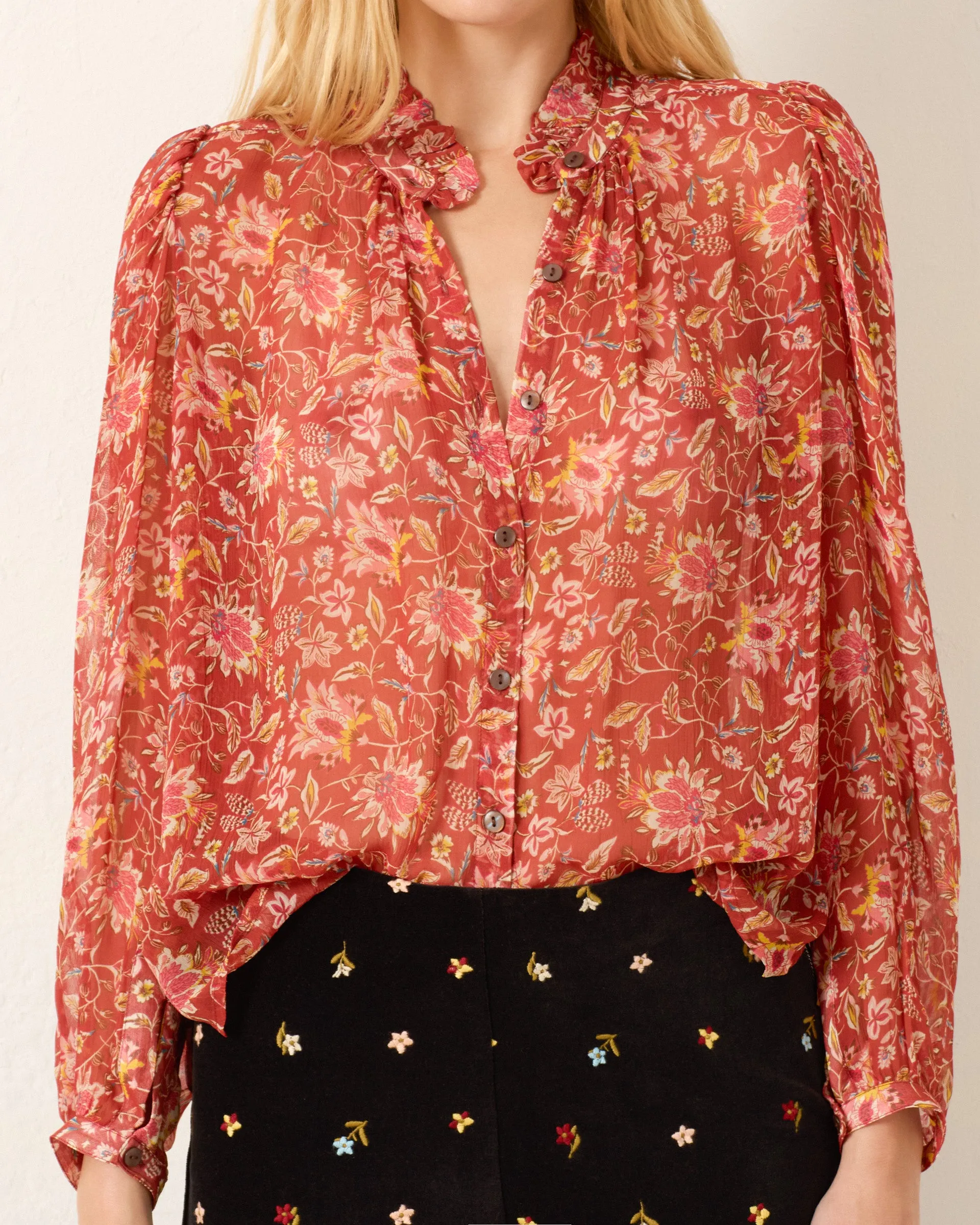Annabel Sunset Ember Shirt sold by Alix of Bohemia product image thumbnail 4