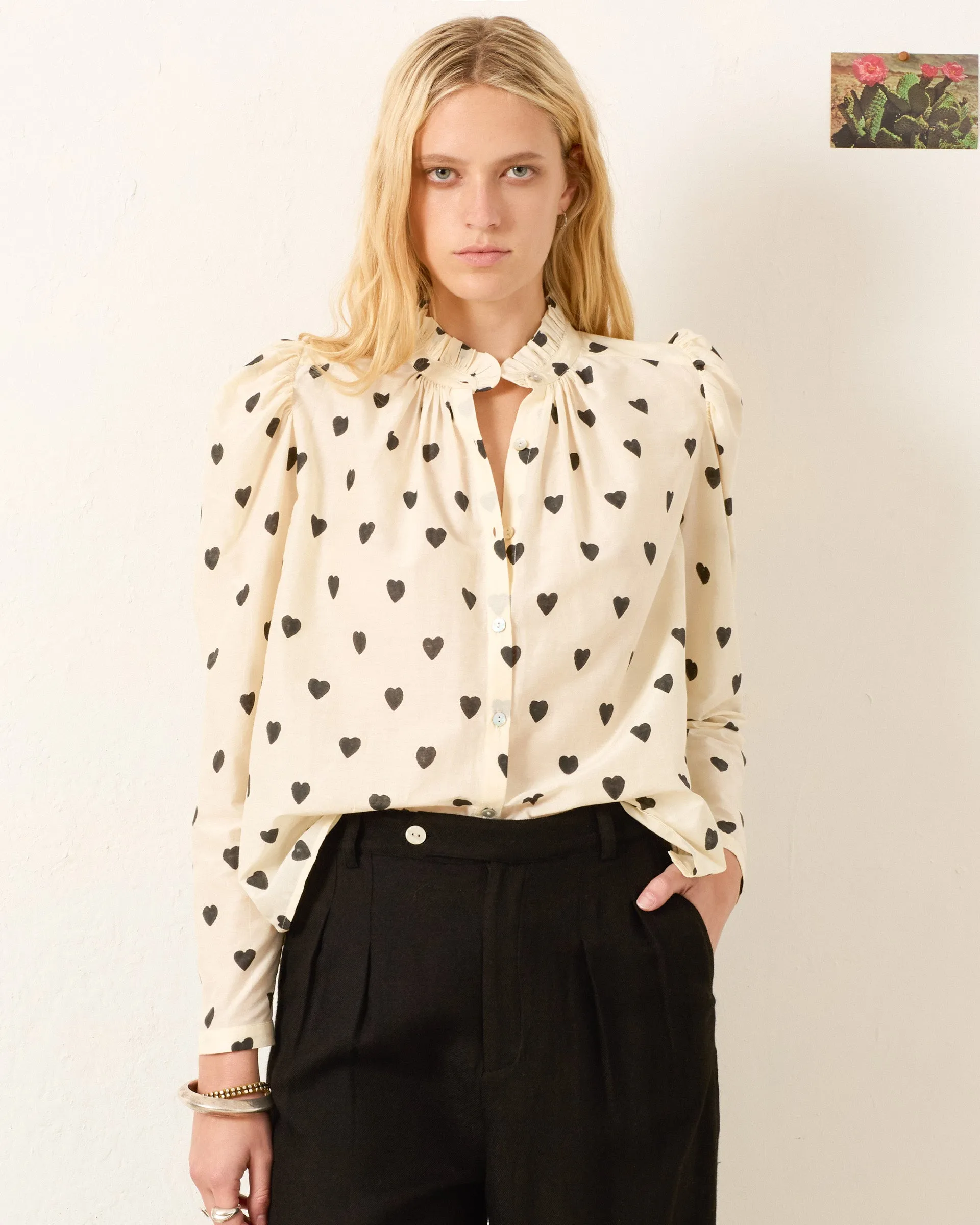 Artemis Onyx Heart Shirt sold by Alix of Bohemia