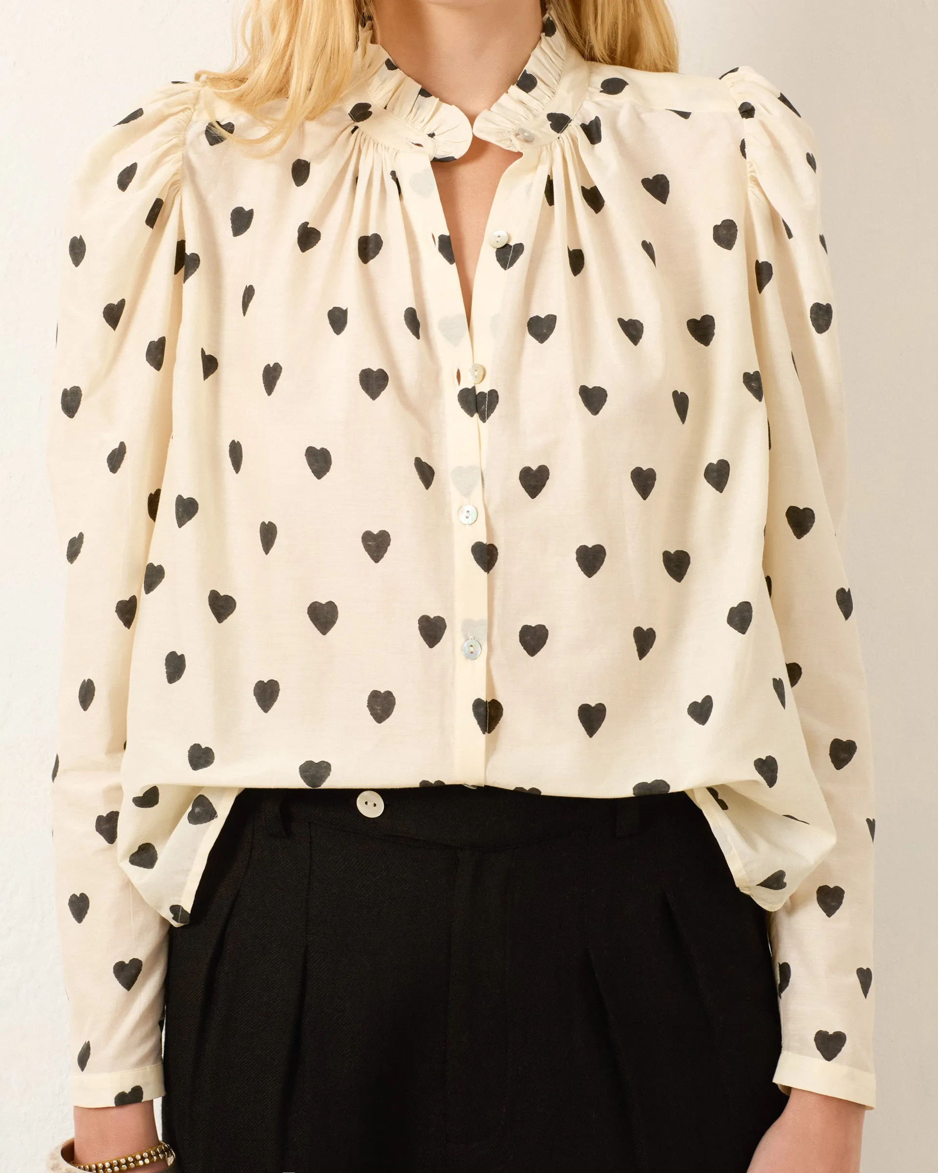 Artemis Onyx Heart Shirt sold by Alix of Bohemia product image thumbnail 4