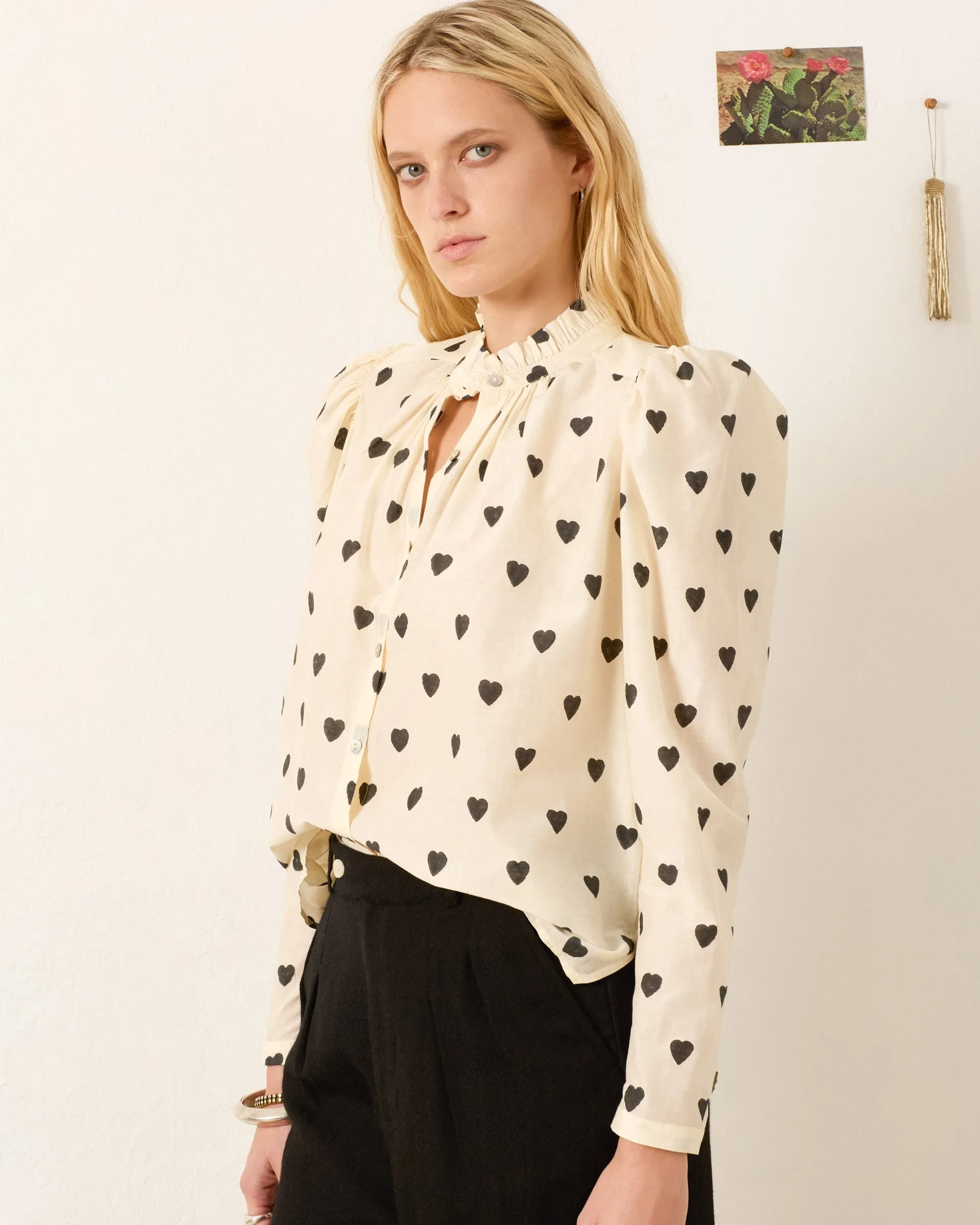 Artemis Onyx Heart Shirt sold by Alix of Bohemia product image thumbnail 3