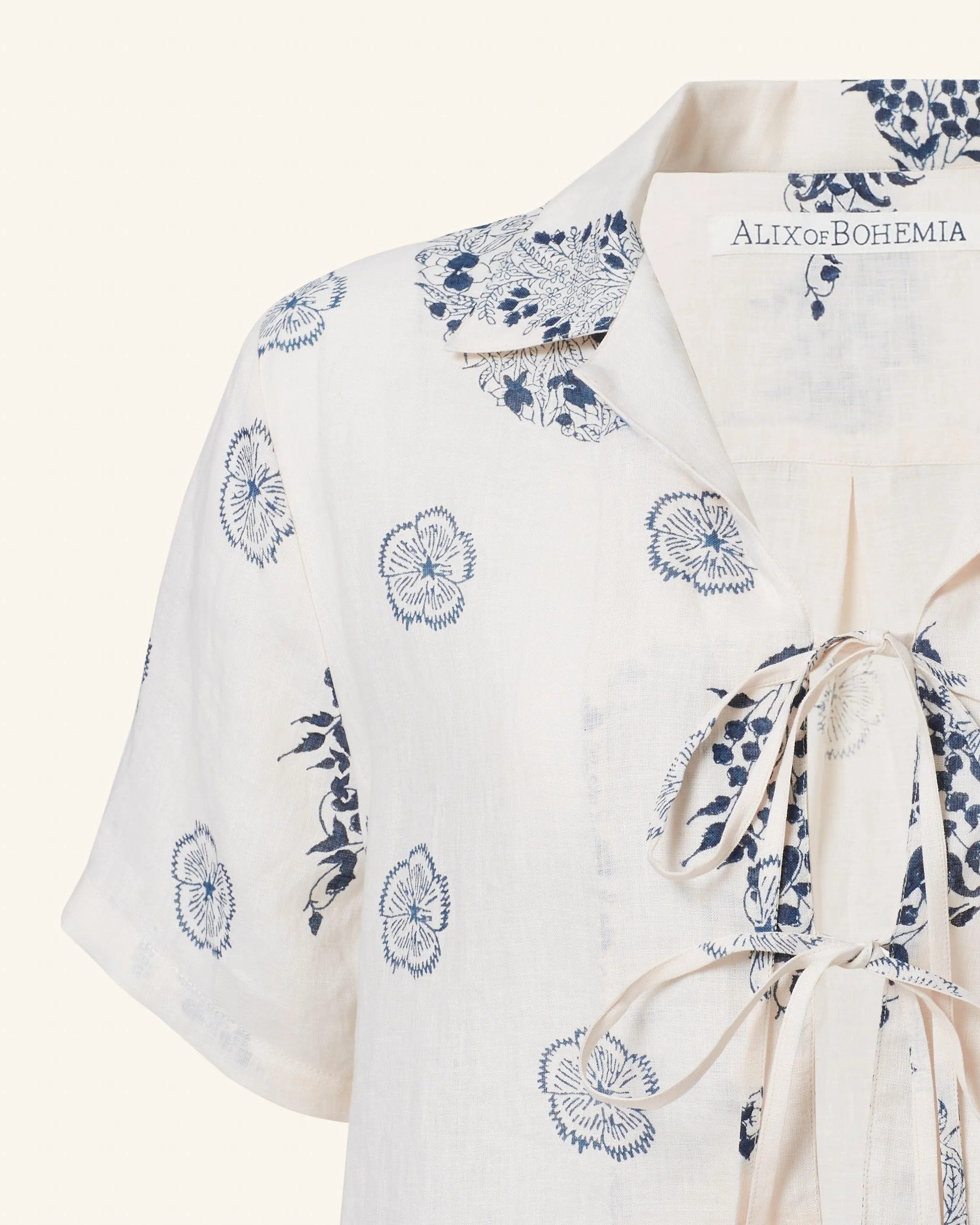 Styla Porcelain Linen Shirt sold by Alix of Bohemia product image thumbnail 3