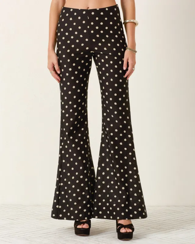 Farah Blanc Speckle Pant made by Alix of Bohemia