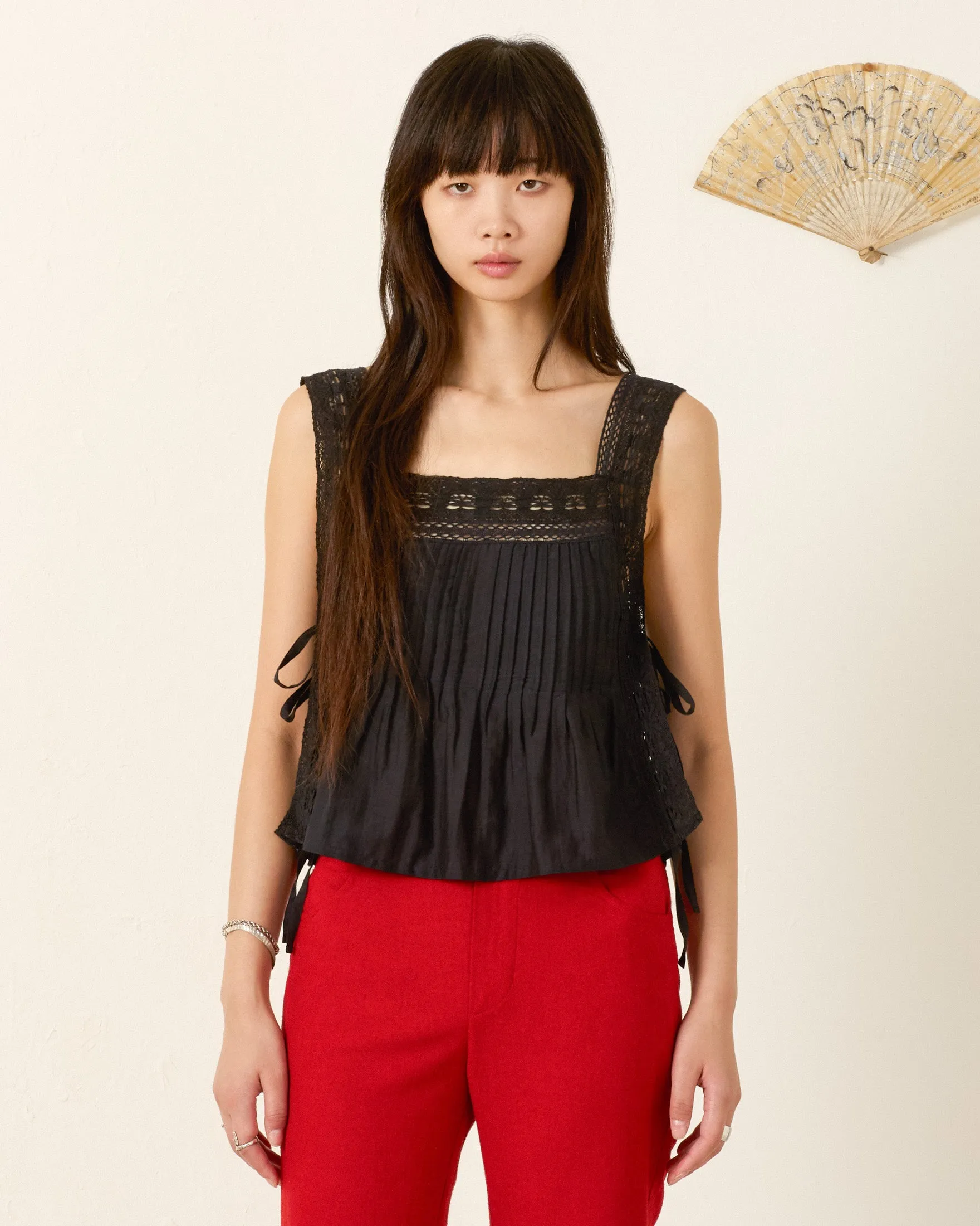 Mimi Onyx Prima Lace Top sold by Alix of Bohemia