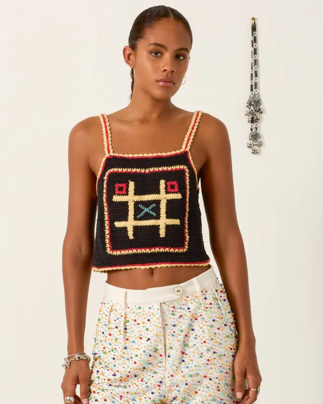 Elide Tic Tac Toe Top made by Alix of Bohemia