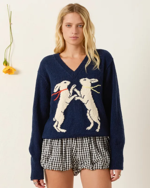 Axel Midnight Hare Sweater made by Alix of Bohemia