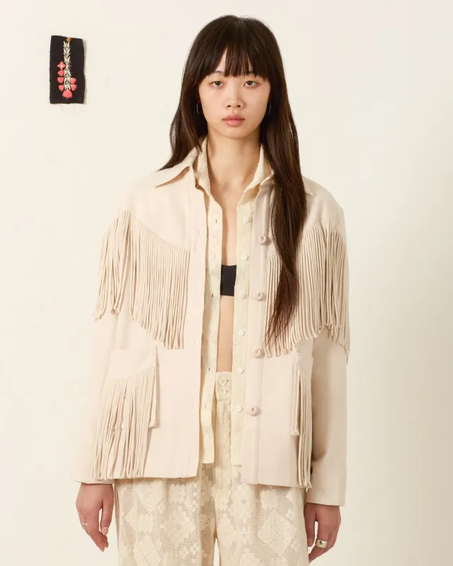 Jude Dune Fringe Jacket made by Alix of Bohemia