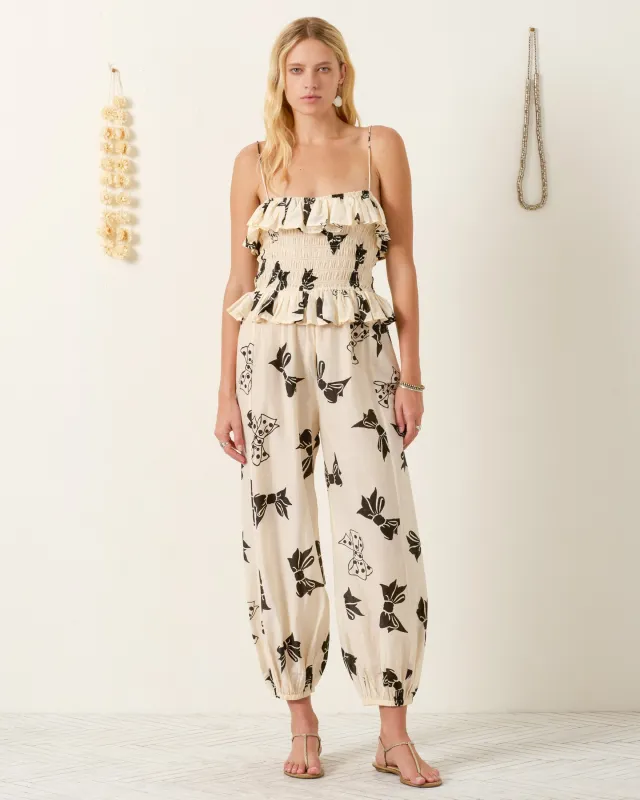 Vera Black Tie Jumpsuit made by Alix of Bohemia