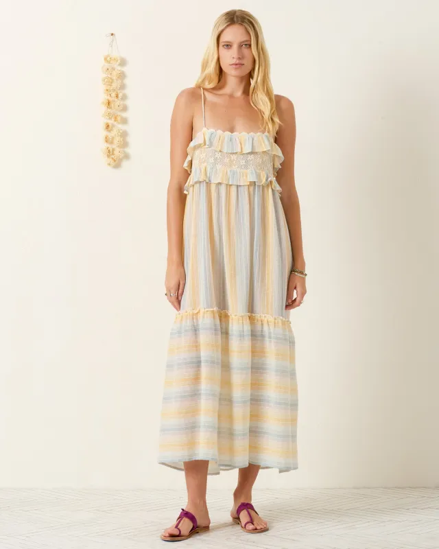 Ida Sunwash Stripe Dress made by Alix of Bohemia