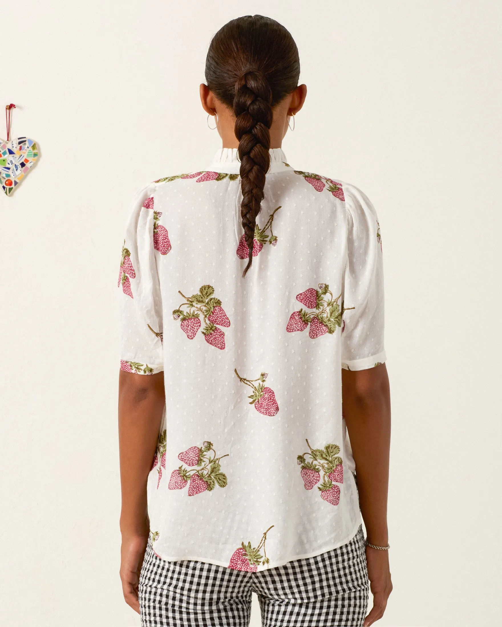 Winnie Strawberry Dot Shirt sold by Alix of Bohemia product image thumbnail 2
