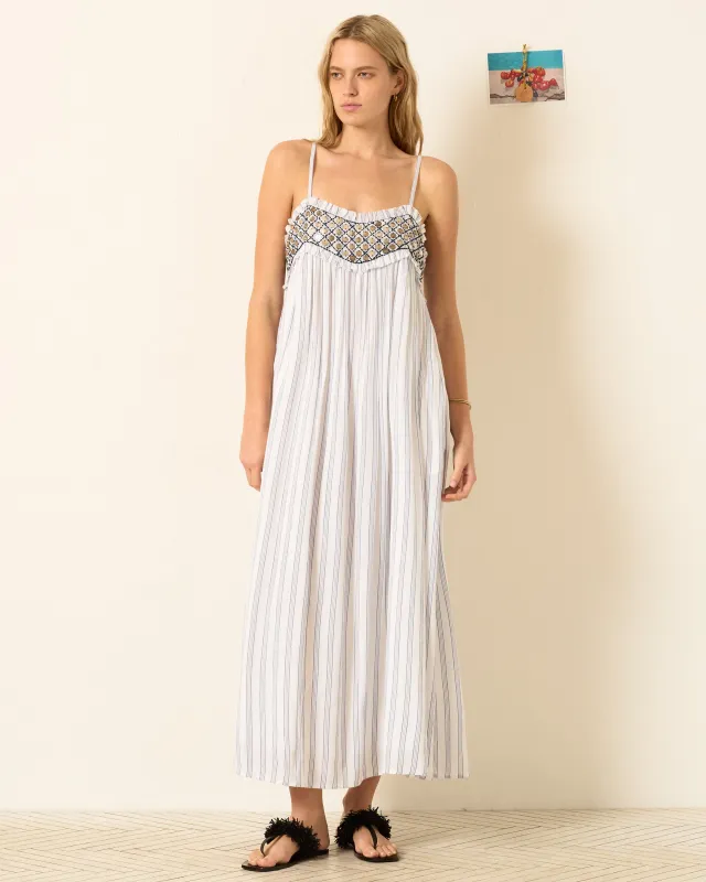 Eden Coastal Stripe Dress made by Alix of Bohemia