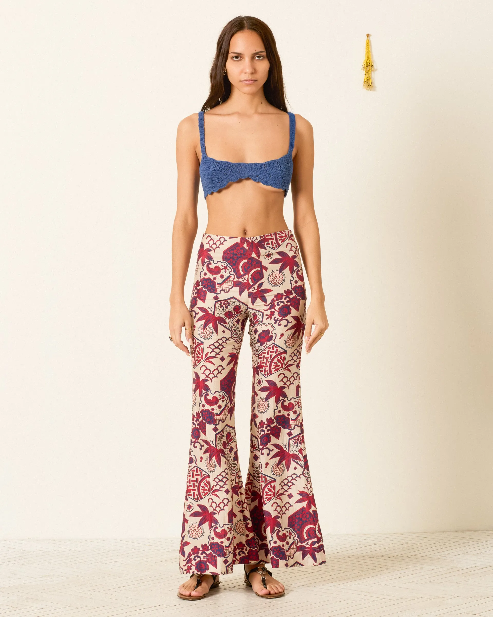 Farah Crimson Hive Silk Pant sold by Alix of Bohemia product image thumbnail 2