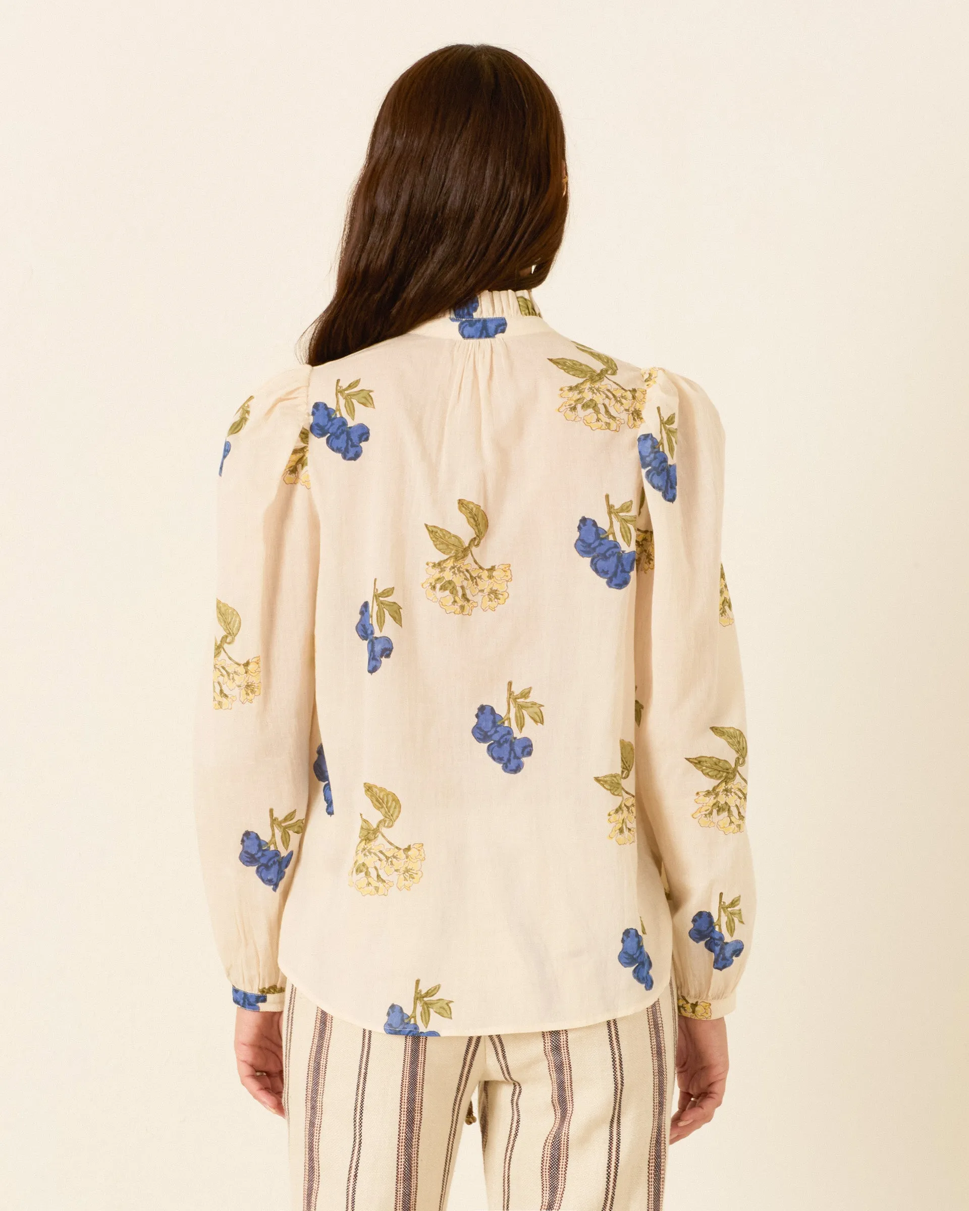 Annabel Blueberry Flora Shirt sold by Alix of Bohemia product image thumbnail 2