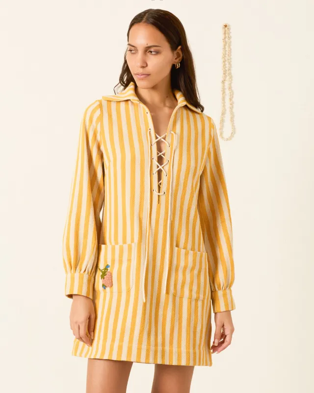 Isadora Sunlight Stripe Dress made by Alix of Bohemia