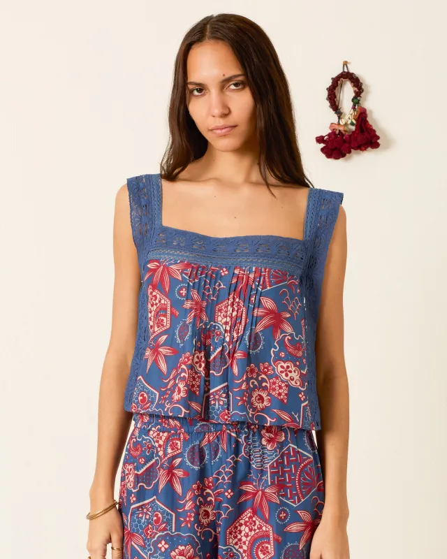 Mimi Delft Hive Top made by Alix of Bohemia