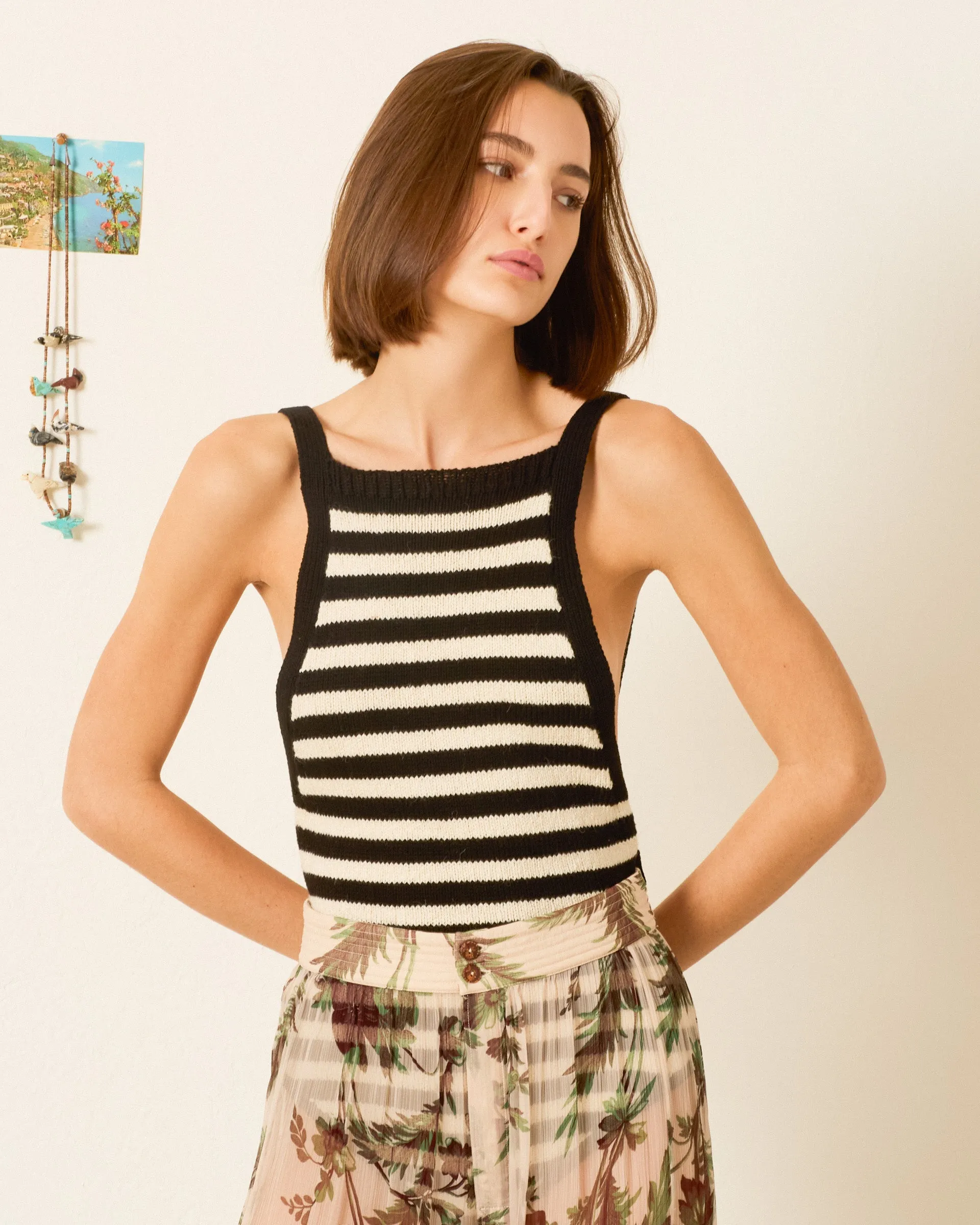Etta Tuxedo Stripe Bodysuit sold by Alix of Bohemia product image thumbnail 4