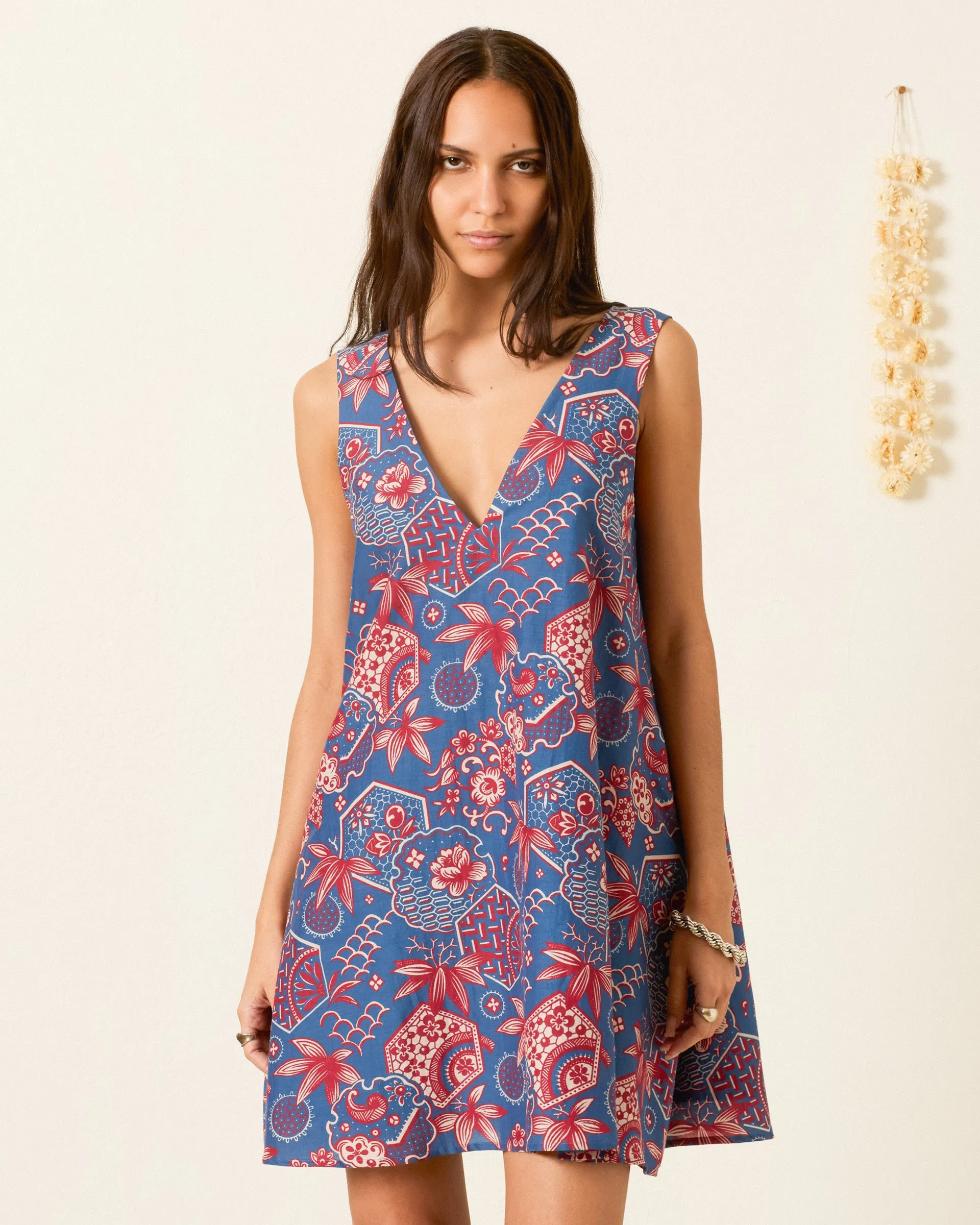 Soleil Delft Hive Dress sold by Alix of Bohemia