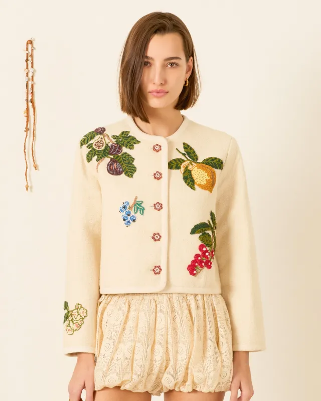 Rowan Nine Fruit Bead Jacket made by Alix of Bohemia