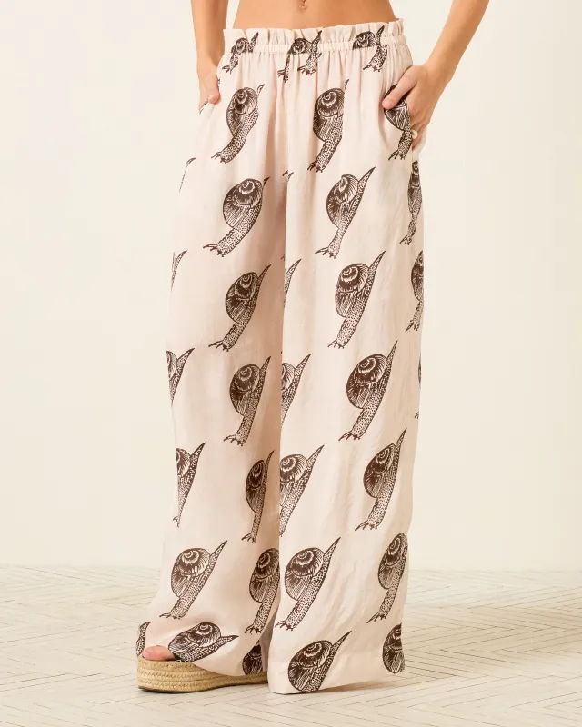 Margie Snail Study Silk Pant made by Alix of Bohemia