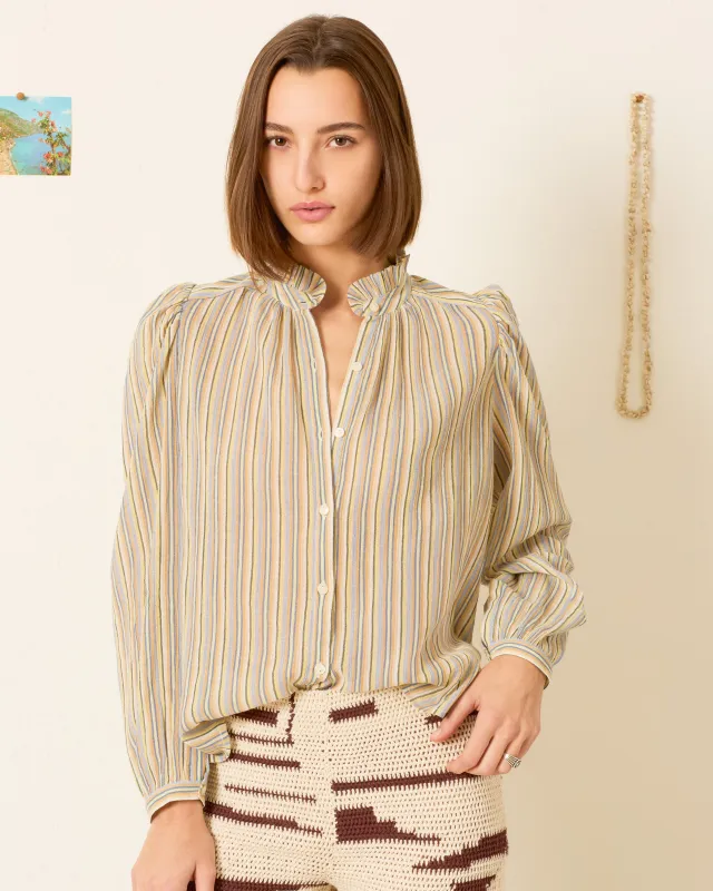 Annabel Sandlilt Stripe Shirt made by Alix of Bohemia