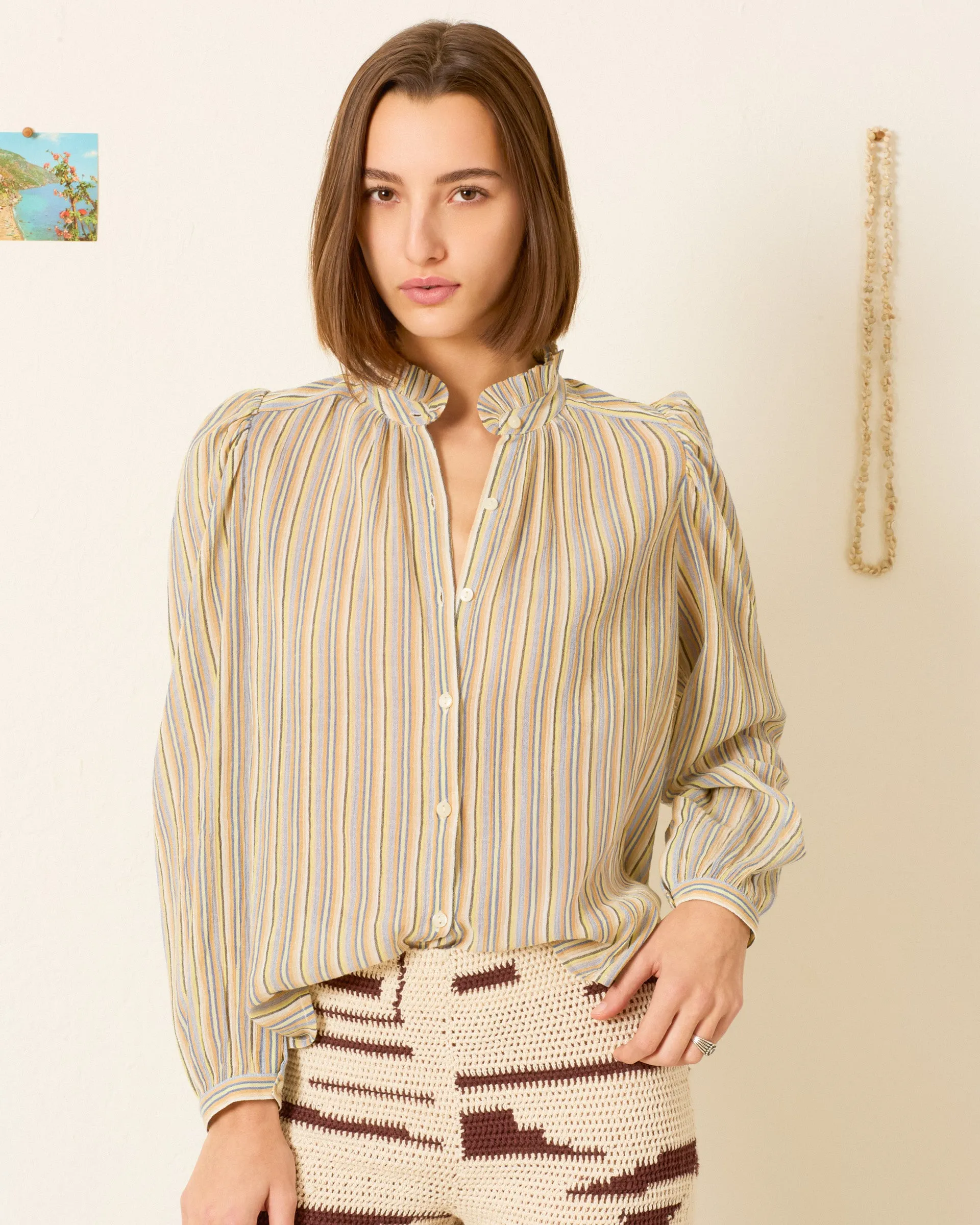 Annabel Sandlilt Stripe Shirt sold by Alix of Bohemia