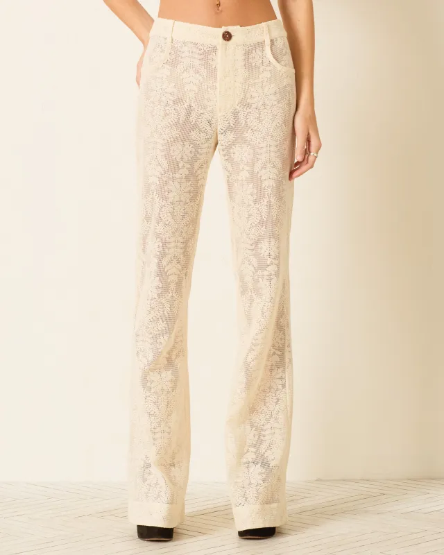 Bunny Pearl Lace Lattice Jean made by Alix of Bohemia
