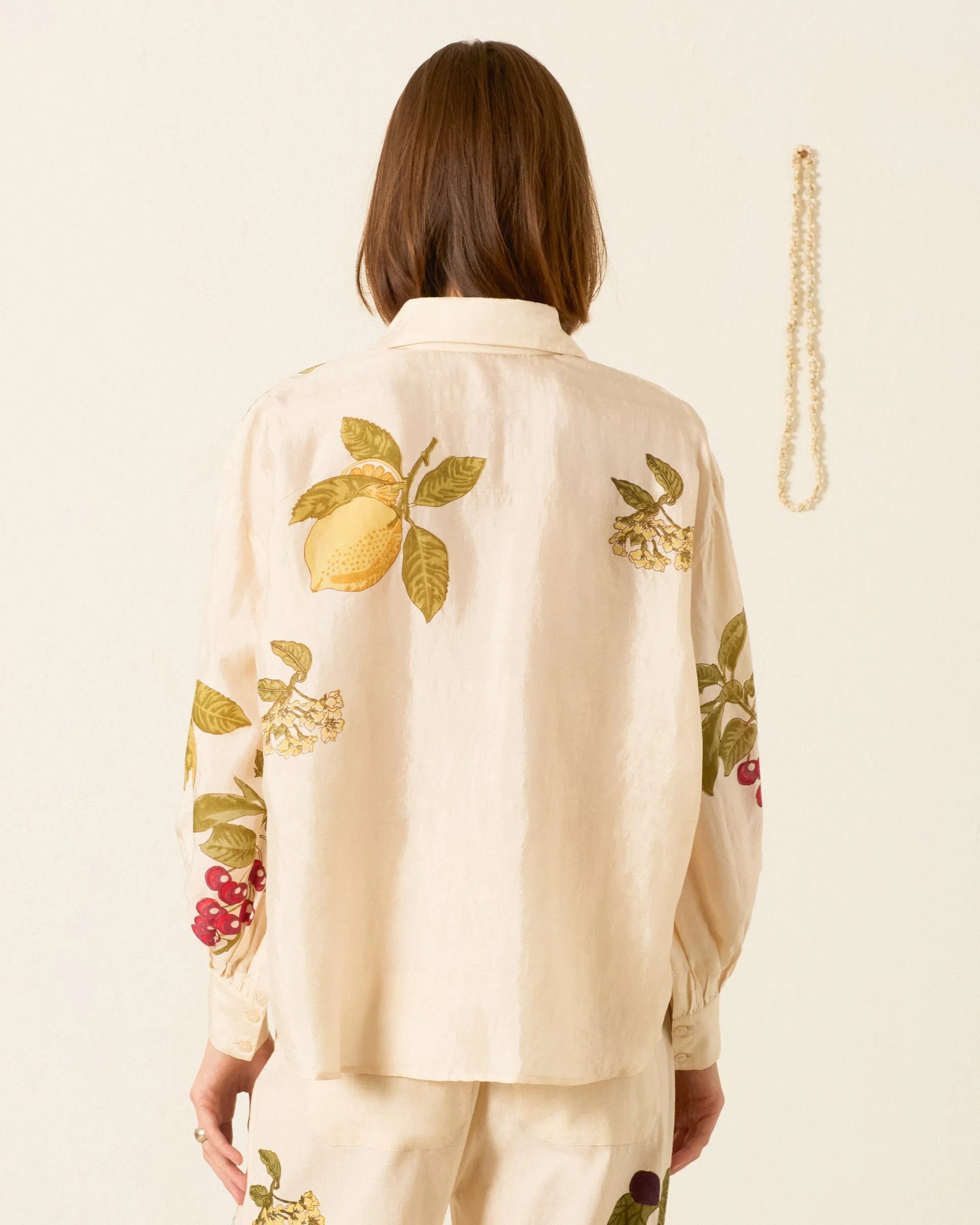 Emery Four Fruit Silk Shirt sold by Alix of Bohemia product image thumbnail 2
