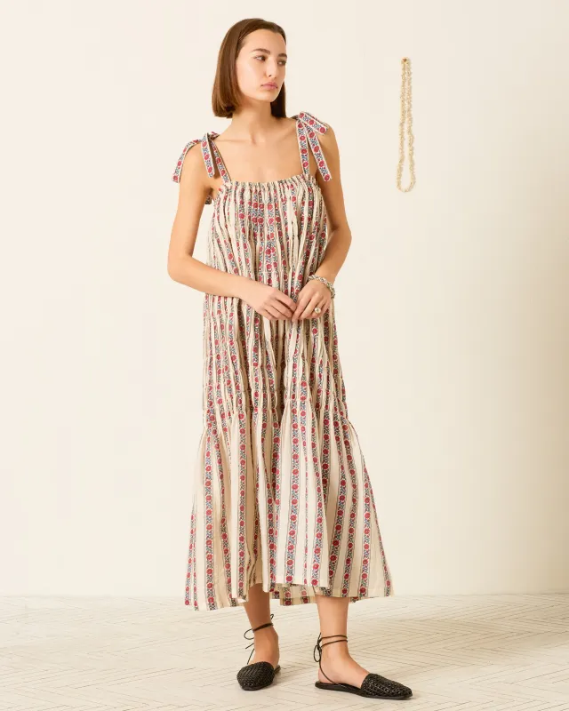Emrys Roseband Stripe Dress made by Alix of Bohemia