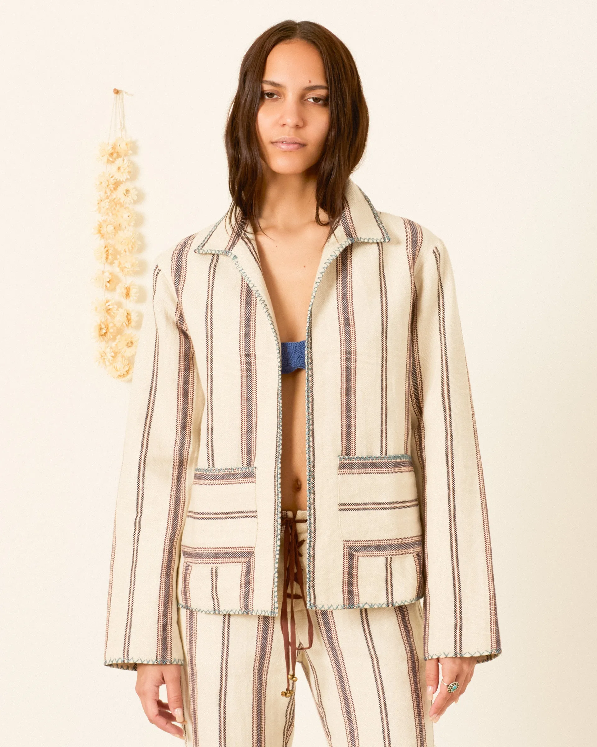Francis Bark Stripe Jacket sold by Alix of Bohemia