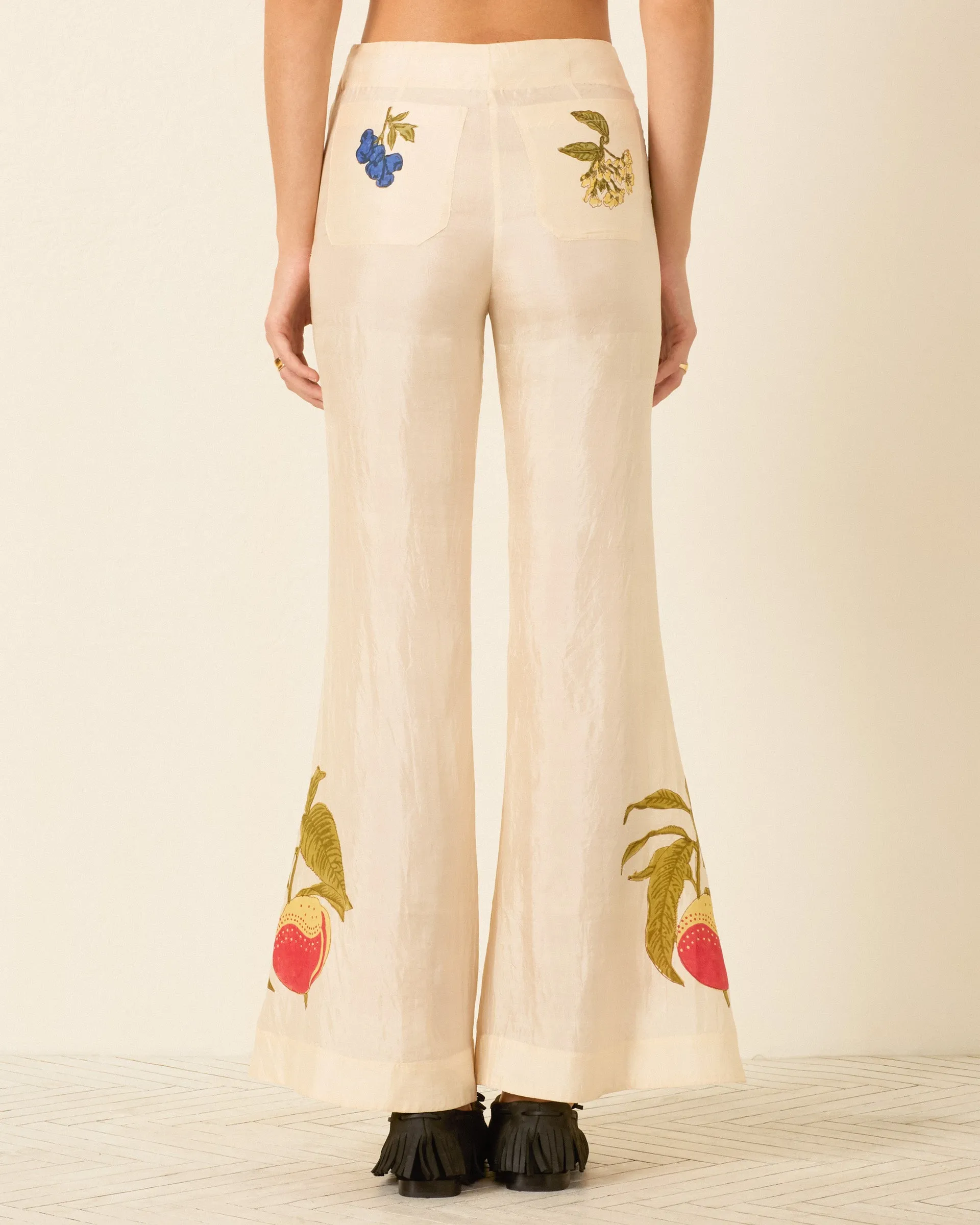Farah Four Fruit Silk Pant sold by Alix of Bohemia product image thumbnail 2
