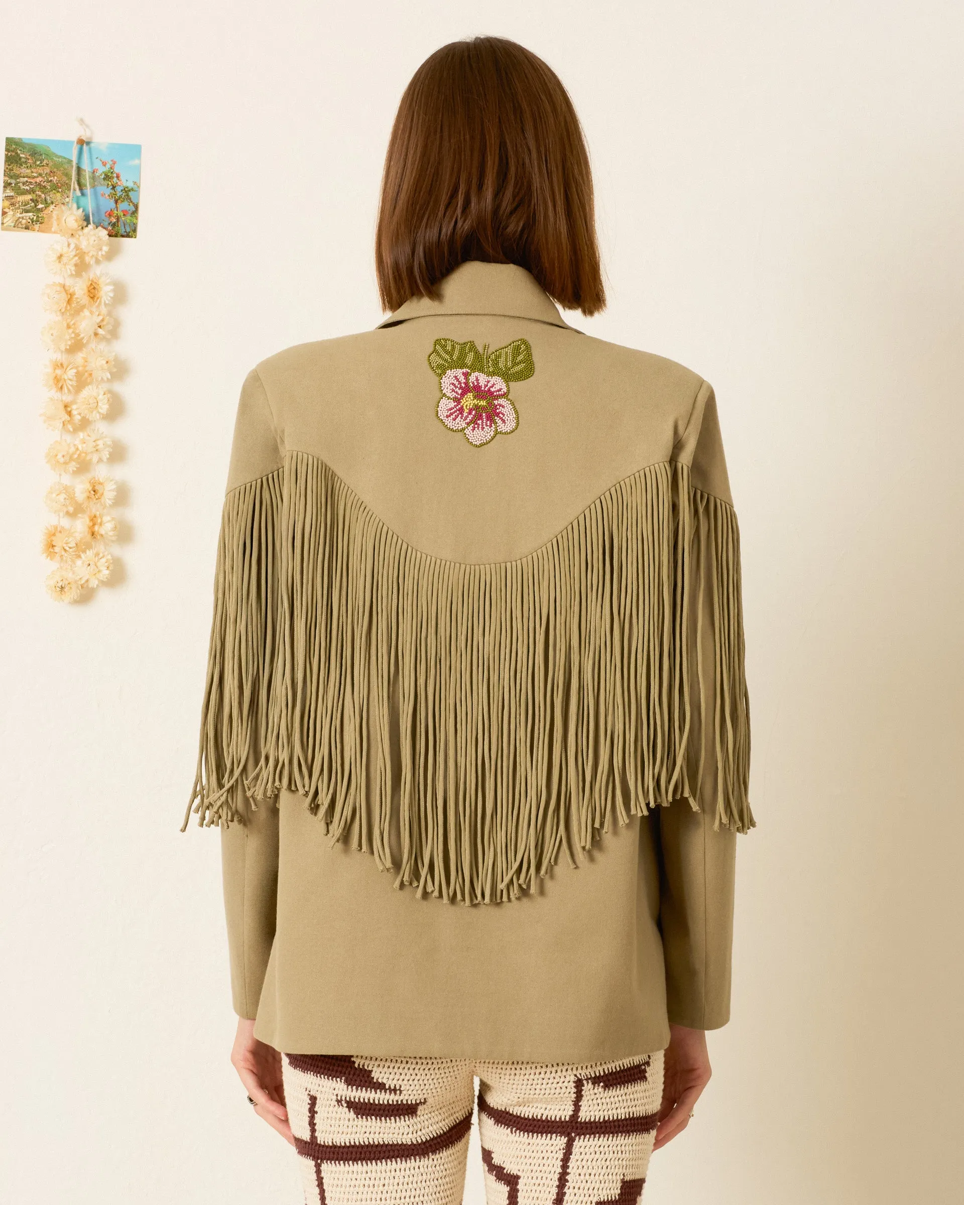 Jude Moss Fringe Jacket sold by Alix of Bohemia product image thumbnail 2