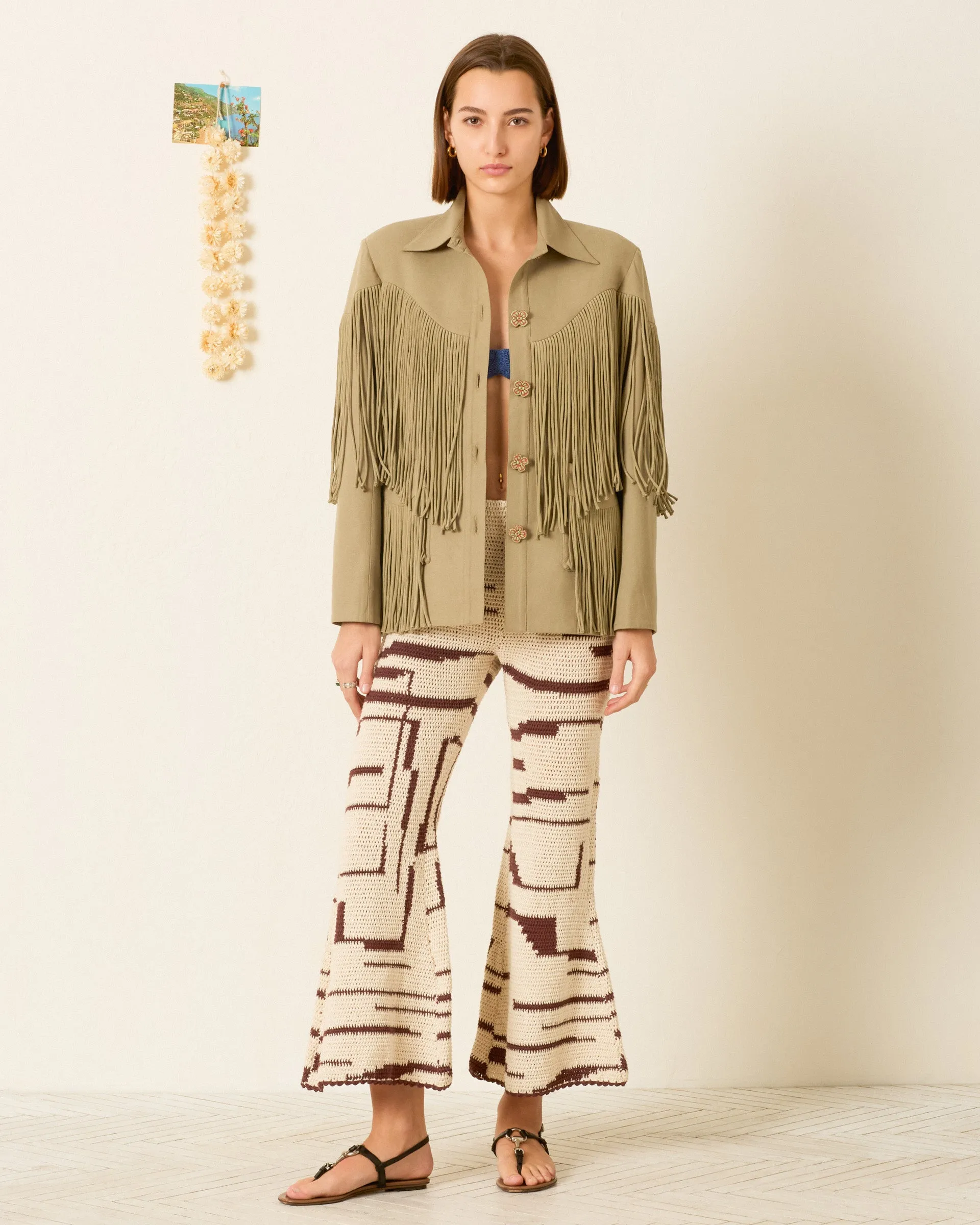 Jude Moss Fringe Jacket sold by Alix of Bohemia product image thumbnail 3