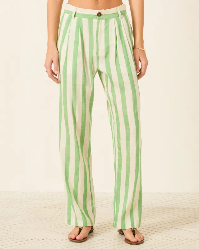 Colette Celery Stripe Pant made by Alix of Bohemia