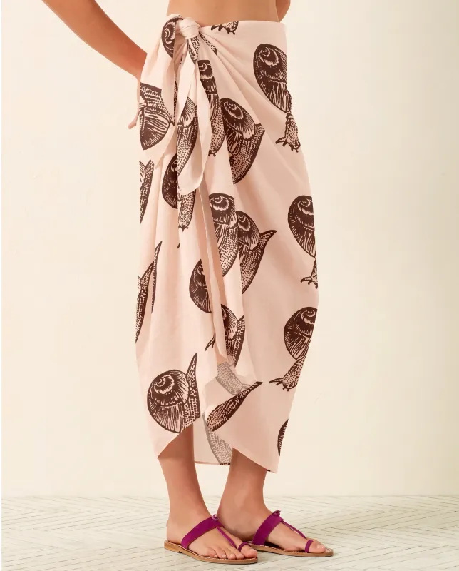 Soraya Snail Study Silk Sarong made by Alix of Bohemia
