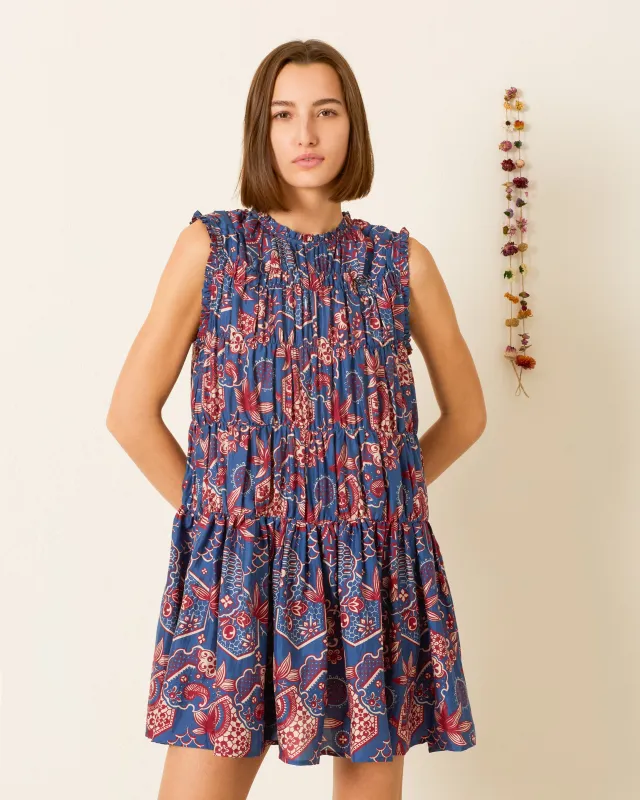 Jule Delft Hive Silk Dress made by Alix of Bohemia