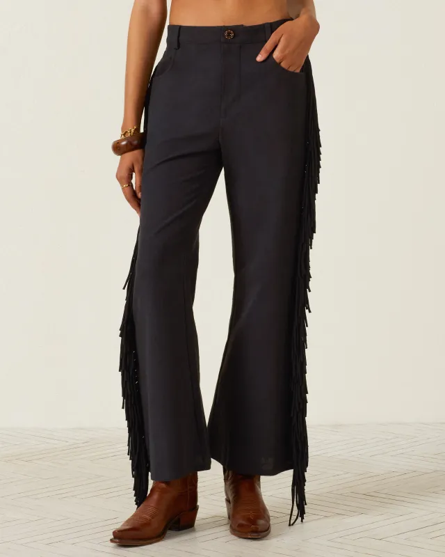 Bunny Onyx Fringe Pant made by Alix of Bohemia