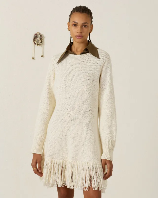 Renny Bone Fringe Dress made by Alix of Bohemia