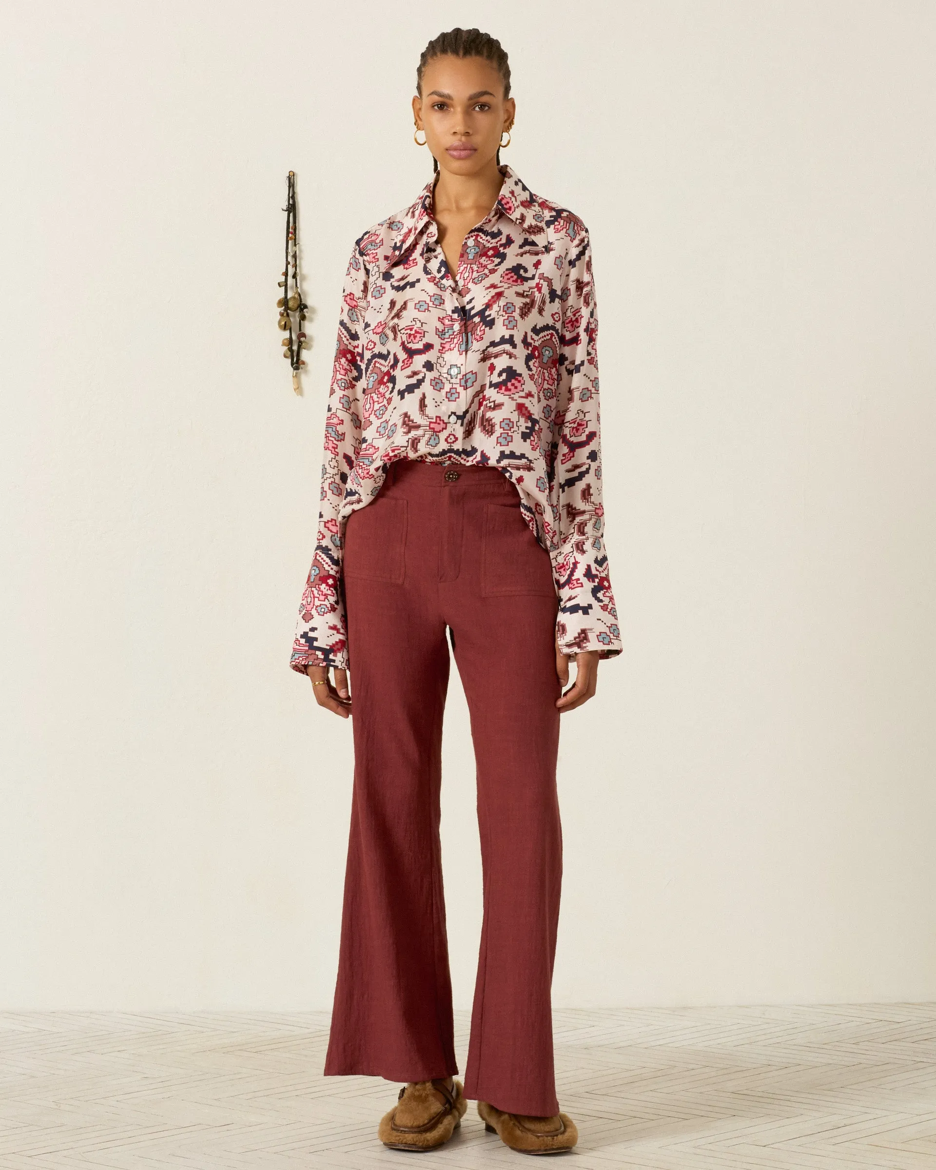 Dana Horizon Kilim Silk Shirt sold by Alix of Bohemia product image thumbnail 3