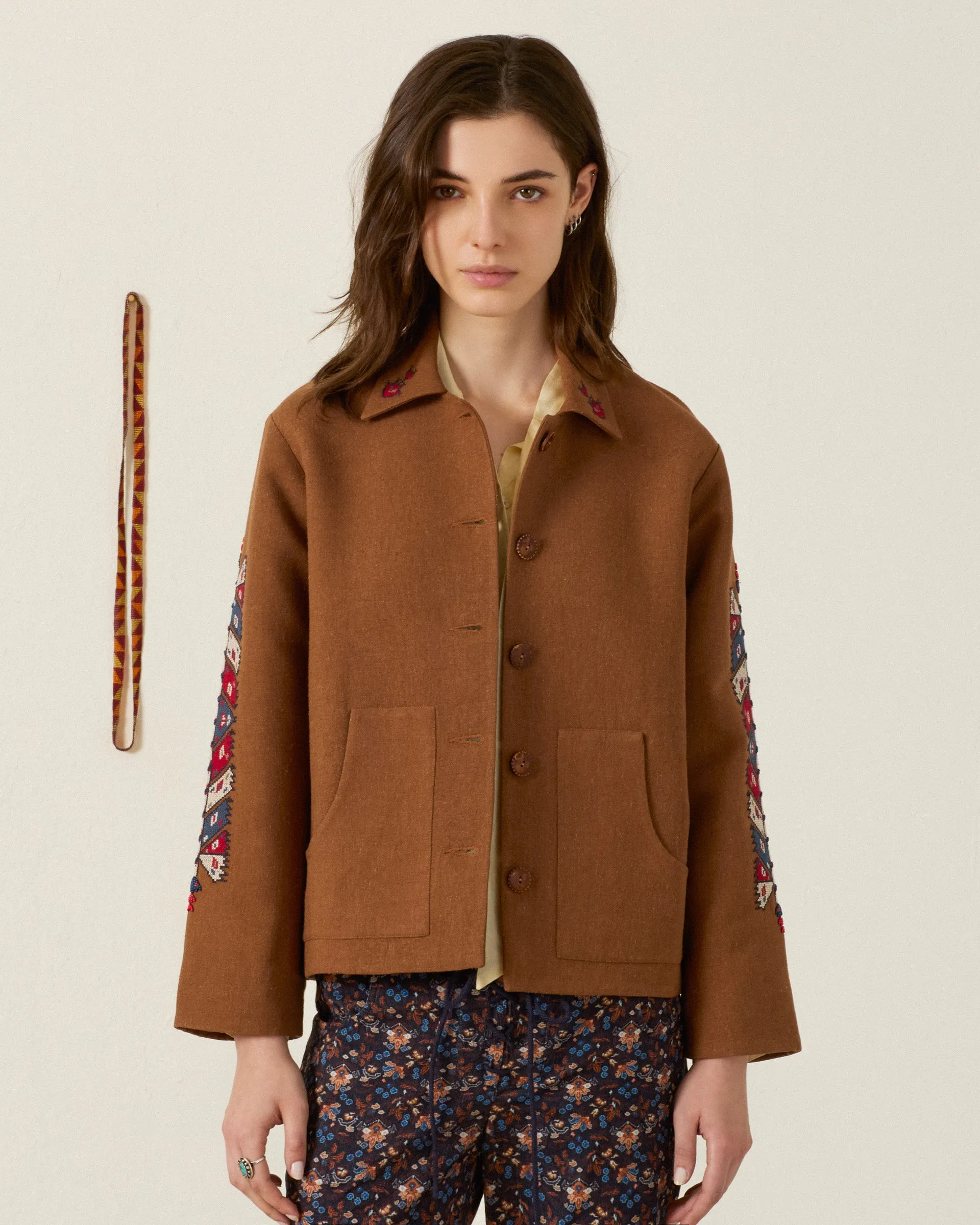 Western Doe Arrow Silk Jacket sold by Alix of Bohemia