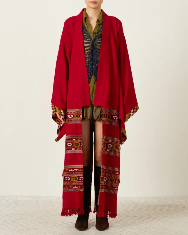 Grace Chili Tree Wool Coat made by Alix of Bohemia