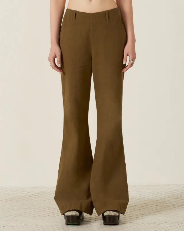 Charlie Olive Branch Pant made by Alix of Bohemia