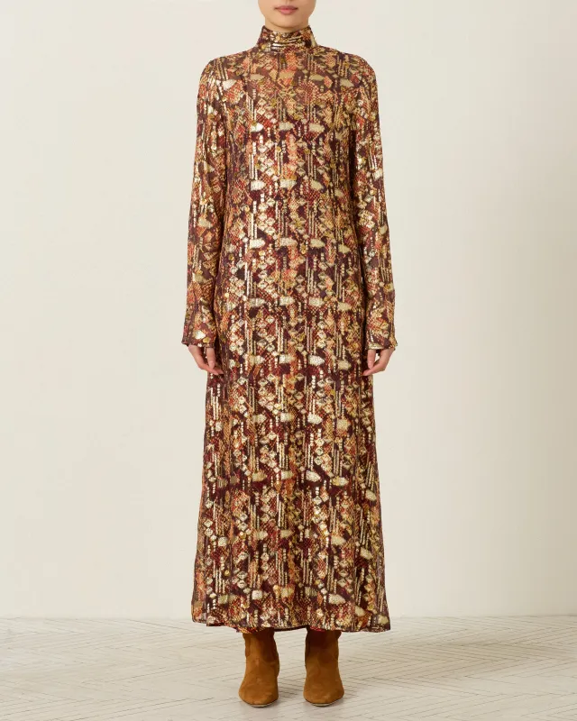 Nia Topaz Snakeskin Dress made by Alix of Bohemia