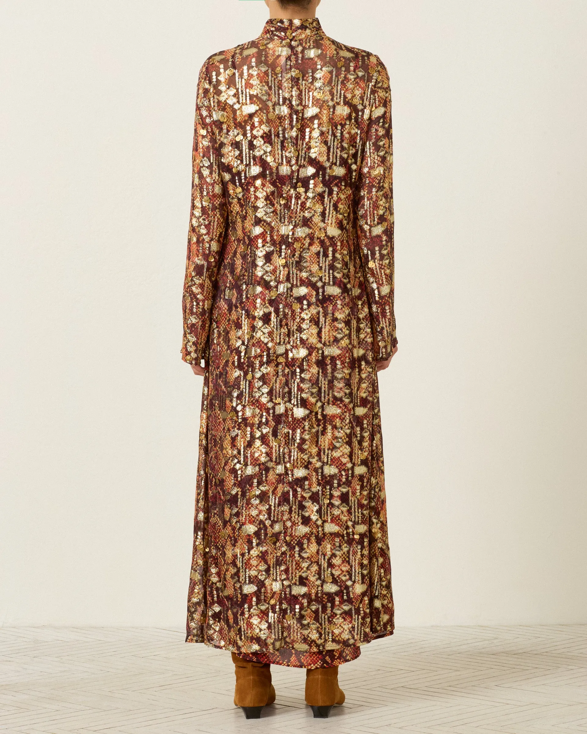 Nia Topaz Snakeskin Dress sold by Alix of Bohemia product image thumbnail 2