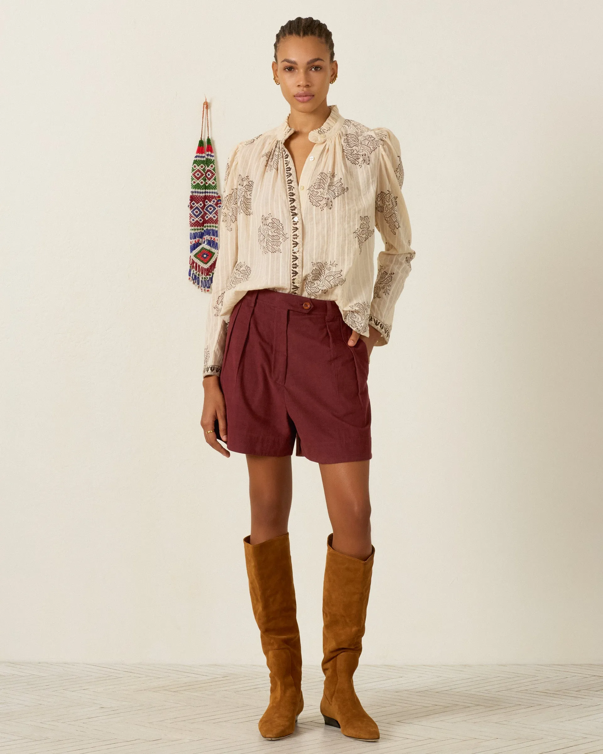 Artemis Grapevine Stripe Shirt sold by Alix of Bohemia product image thumbnail 3