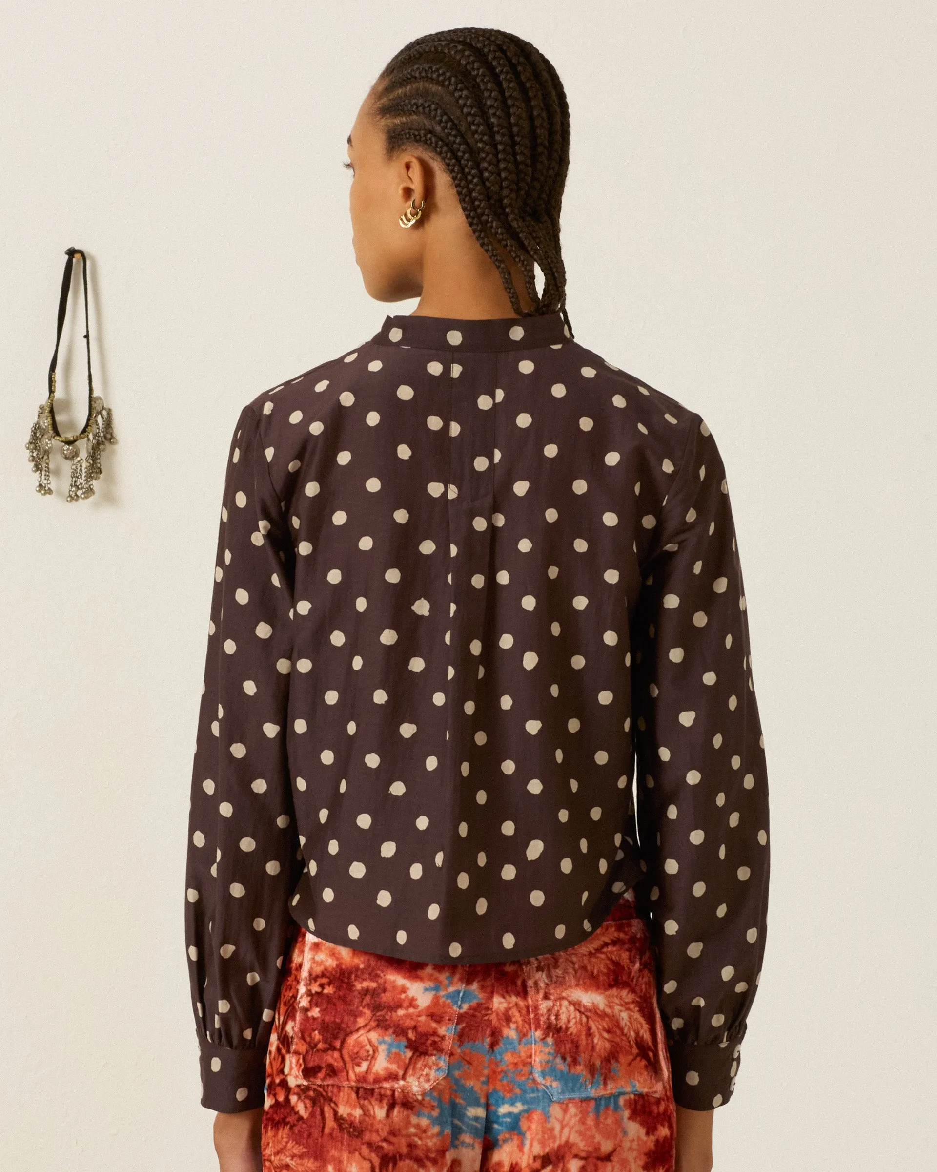 Molly Mahogany Dot Shirt sold by Alix of Bohemia product image thumbnail 2